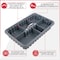 American Built Pro Pro-Grade Tool Tote, Polyethylene, Gray, 17 in W x 11-1/4 in D x 3 in H T1000 P1 - alternate 3